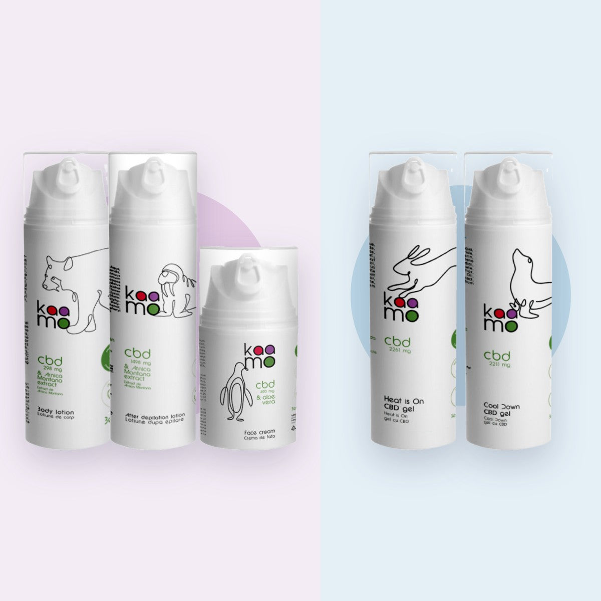 Seturi cadou Kaamo Ritual și Fire & Ice cu produse cu CBD